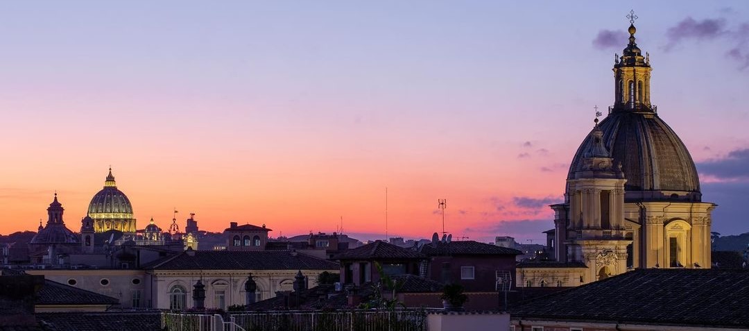 Foto terrazzo tramonto